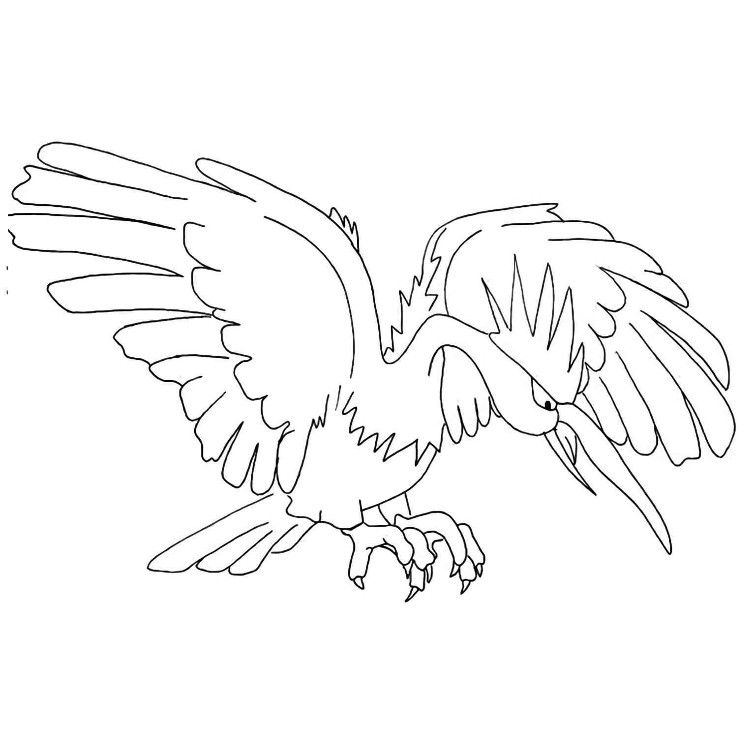 Pokemon Go Fearow Coloring Pages Pokemon Printables Coloring Pages Pokemon Coloring