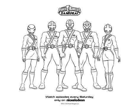 Power Rangers Samurai Coloring Pages Kleurplaten