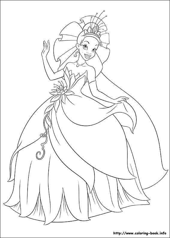 The Princess And The Frog Coloring Picture Princess Coloring Pages Frog Coloring Pages Disney Princess Coloring Pages