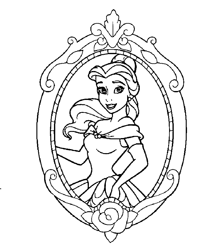 Kids N Fun Coloring Page Disney Princesses Disney Princesses Prinses Belle Prinses Kl