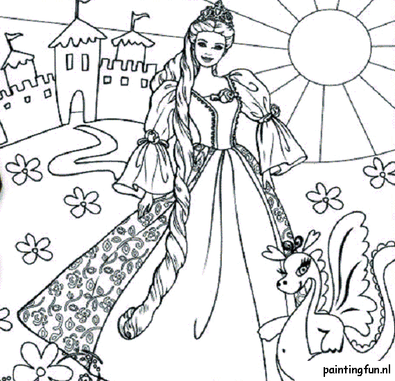 Kleurplaten Disney Prinses Kleurplaten Coloring Pages Barbie Coloring Coloring Pictur