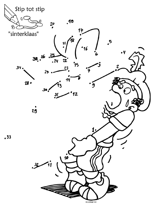 Kleurplaat Stip Tot Stip Sinterklaas Puzzel Kleurplaten Nl Sinterklaas Thema Kleurpla