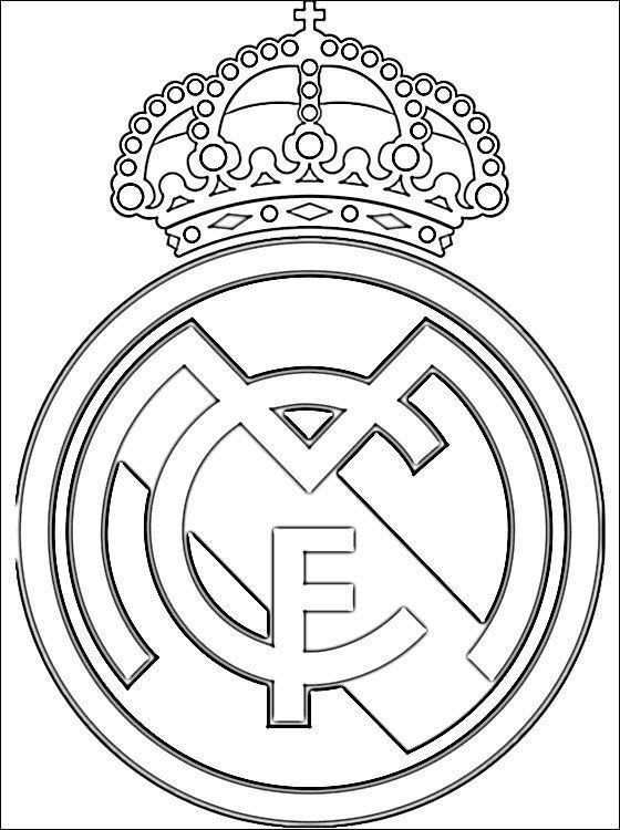 Dibujos Para Colorear Del Real Madrid Real Madrid Logo Sports Coloring Pages Coloring