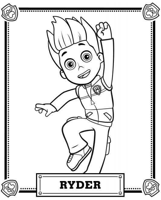 Ryder Coloring Pages Paw Patrol Coloring Paw Patrol Coloring Pages Paw Patrol Printables