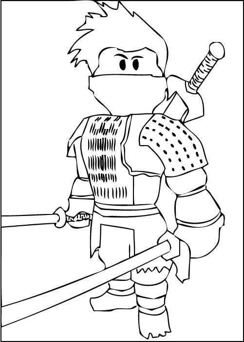 A Free Printable Roblox Ninja Coloring Page Coloring Pages For Boys Ninjago Coloring