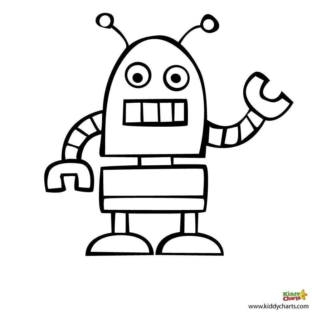 Free Printables Coloring Pages For Kids Kiddycharts Com Coloring Pages Robots Drawing