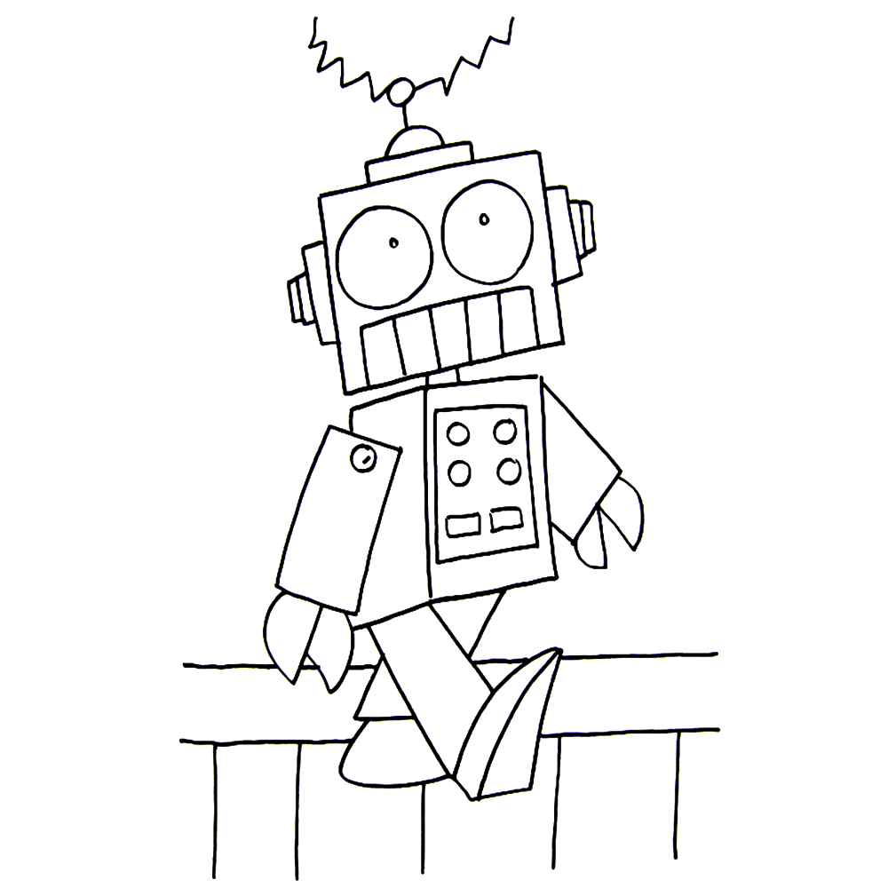 Pin On Robot Drawing