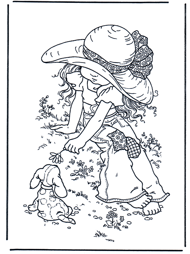 Girl With Dog Saray Kay Sarah Kay Coloring Pages Colouring Pages