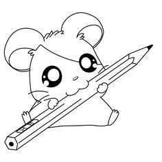 Kleurplaten Hamtaro Google Zoeken Schattige Tekeningen Dieren Tekenen Kawaii Tekening