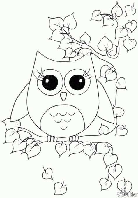 Schattige Kleurplaten Uiltjes Google Zoeken Owl Coloring Pages Coloring Pages For Gir