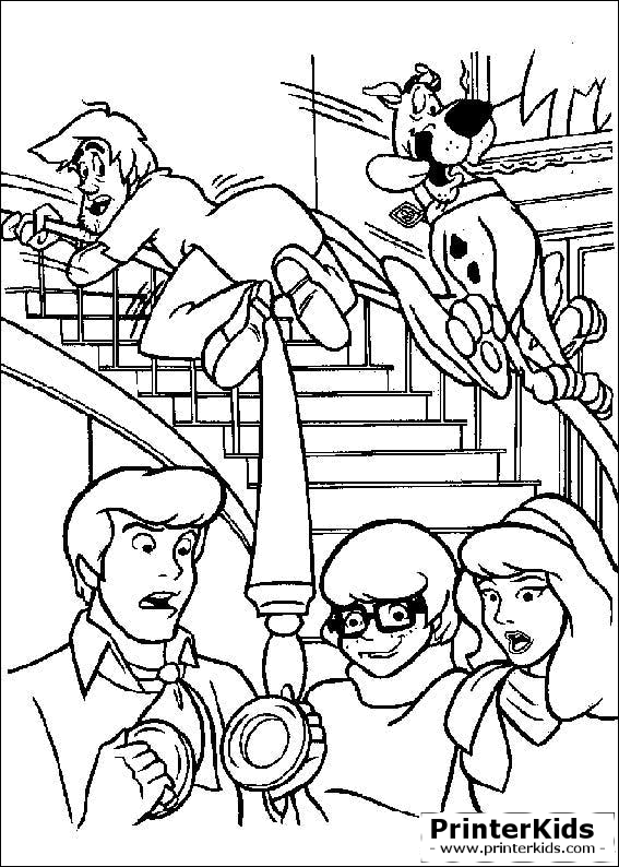 Scooby Doo Coloring Pages You Are Here Printerkids Scooby Doo Printable Coloring Page