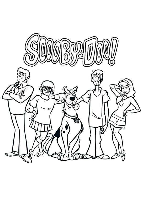 Print Coloring Image Momjunction Scooby Doo Coloring Pages Cartoon Coloring Pages Col
