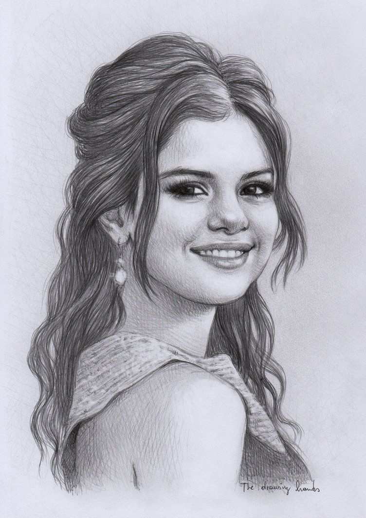 Selena Gomez Drawing Celebrity Drawings Portrait Drawing Selena Gomez Drawing