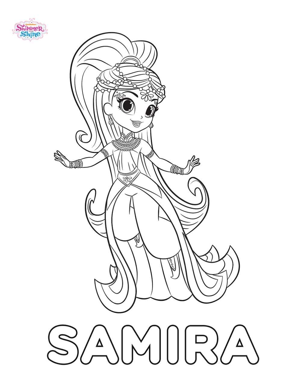 Shimmer And Shine Coloring Pages Met Afbeeldingen Kleurplaten Kleurboek Gratis Kleurp