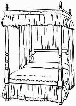 Kleurplaat Hemelbed Afb 15693 Barbie Room Canopy Bed Bed Furniture