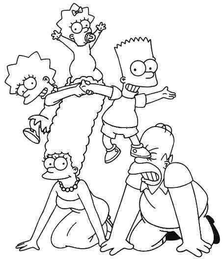 Die Simpsons 50 Ausmalbilder Simpsons Drawings Simpsons Art Cartoon Coloring Pages