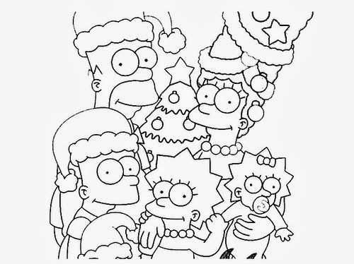 The Simpsons Christmas Coloring Pages Google Search Christmas Coloring Books Christma
