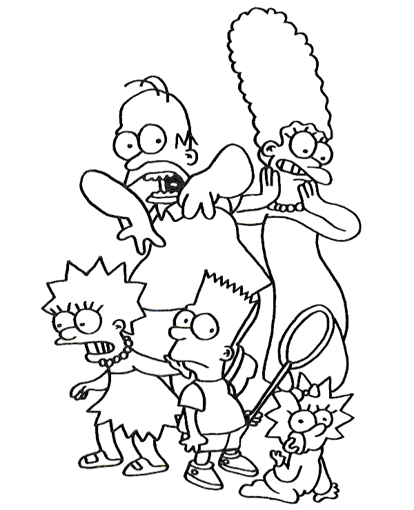Simpsons Colouring Books Family Coloring Pages Coloring Books Cartoon Coloring Pages