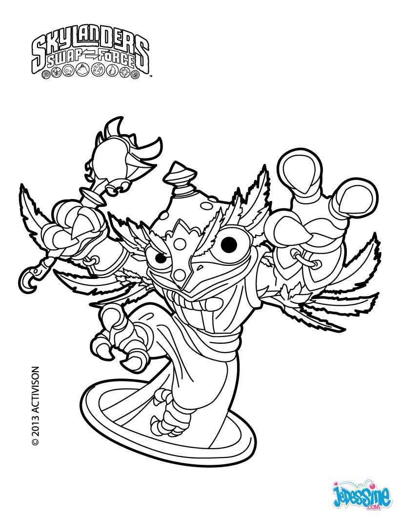 Coloriage Skylander Hootloop Kleurplaten Skylanders Kinderen