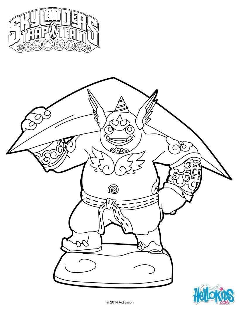 Gusto Coloring Page From Skylanders Trap Team More Video Games Coloring Sheets On Hel