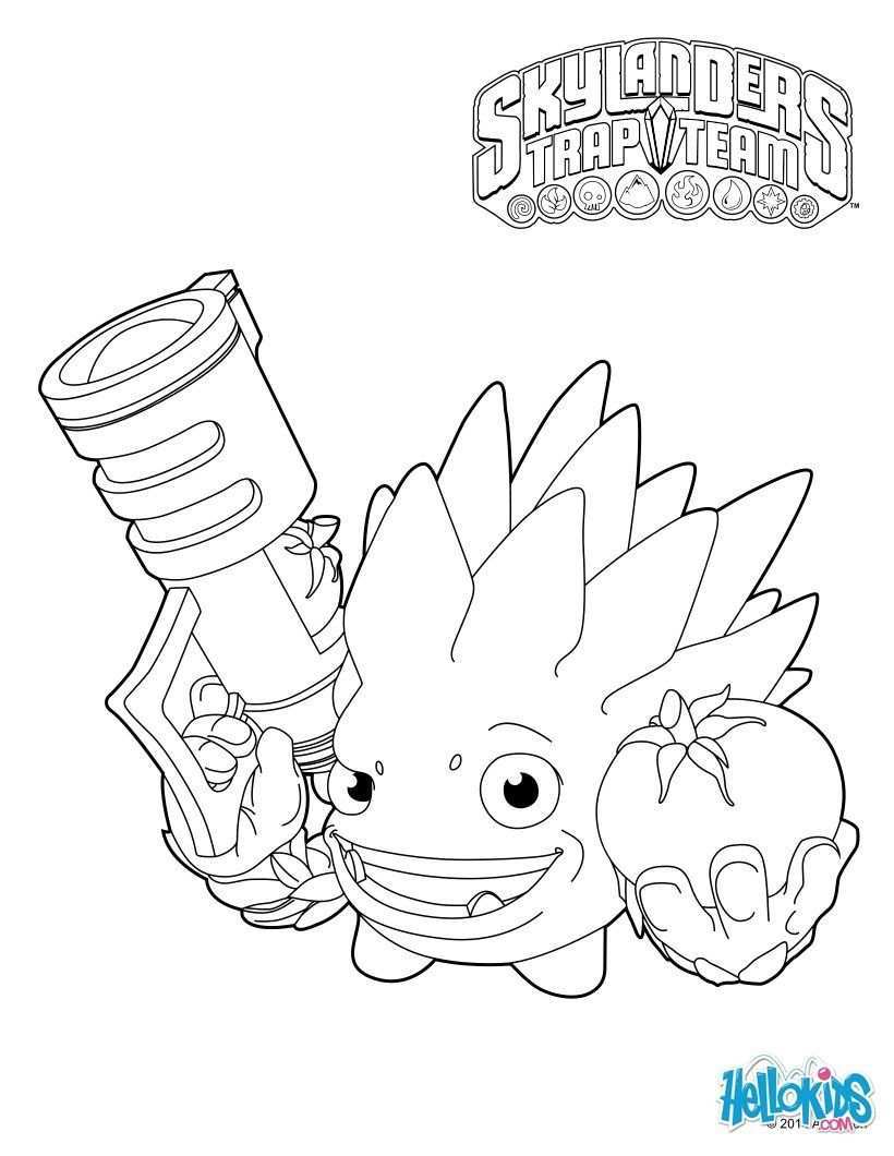 Skylanders Trap Team Coloring Pages Food Fight Coloring Pages Coloring Pages For Kids Dragon Coloring Page