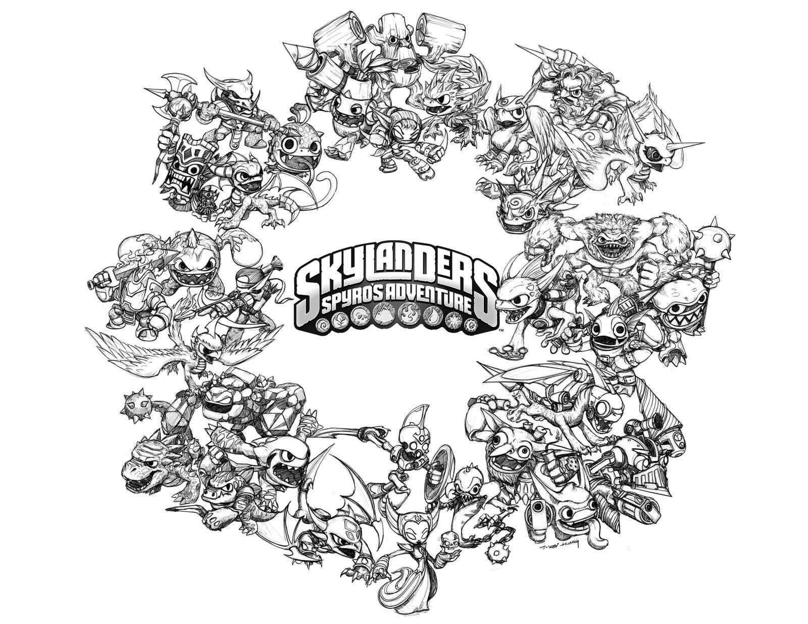 Crabfu Blog Skylanders Speed Drawing Coloring Pages Coloring Pages Printable Coloring