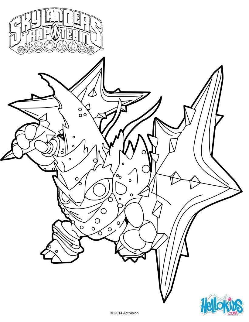 Skylanders Trap Team Coloring Pages Lob Star Star Coloring Pages Skylanders Trap Team