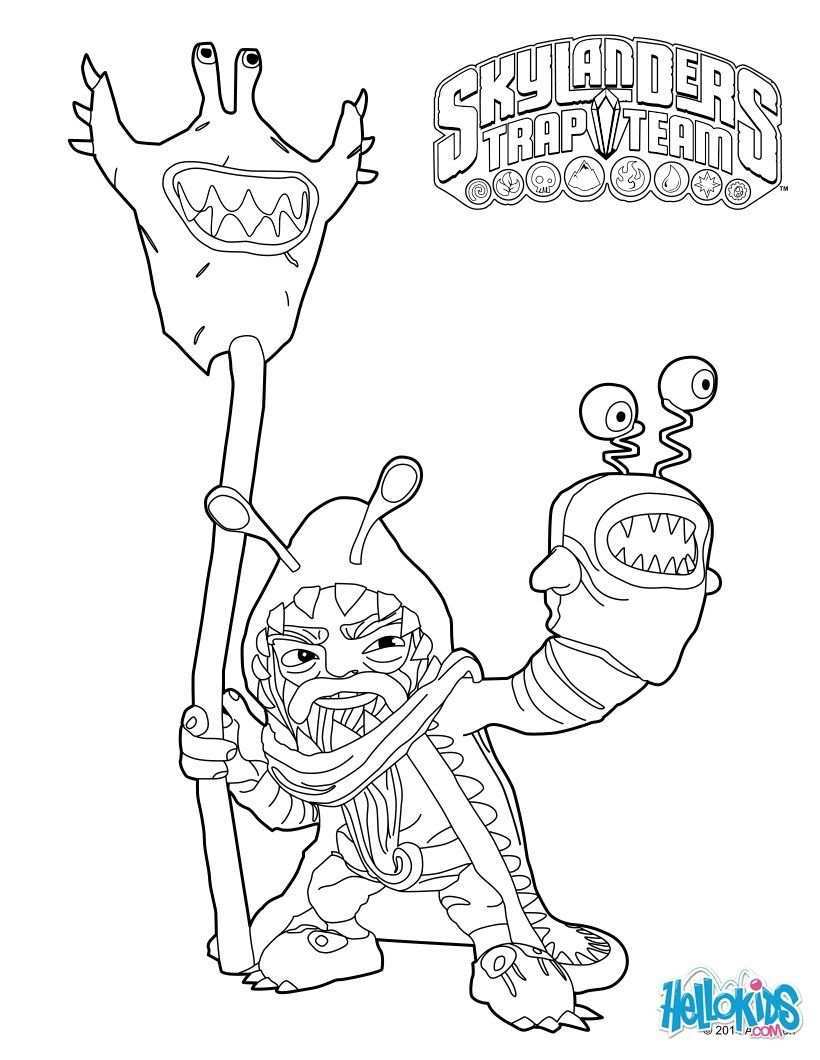 Skylanders Trap Team Coloring Pages Chompy Mage Coloring Pages Cute Coloring Pages Coloring Pages For Kids