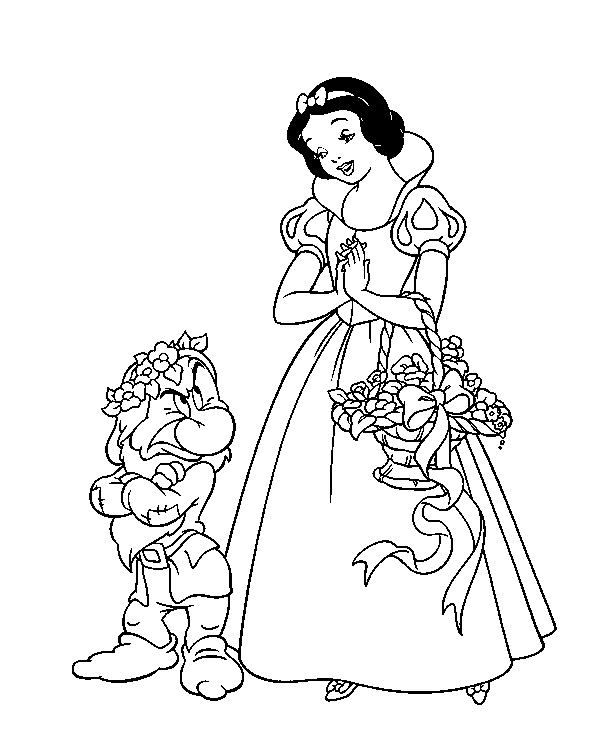 Snow White I Am Sorry Coloring Pages For Kids F23 Printable Snow White Coloring Pages