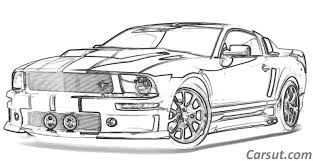 Afbeeldingsresultaat Voor Ford Mustang Tekening Kleuren Sportauto S Kunstwerk