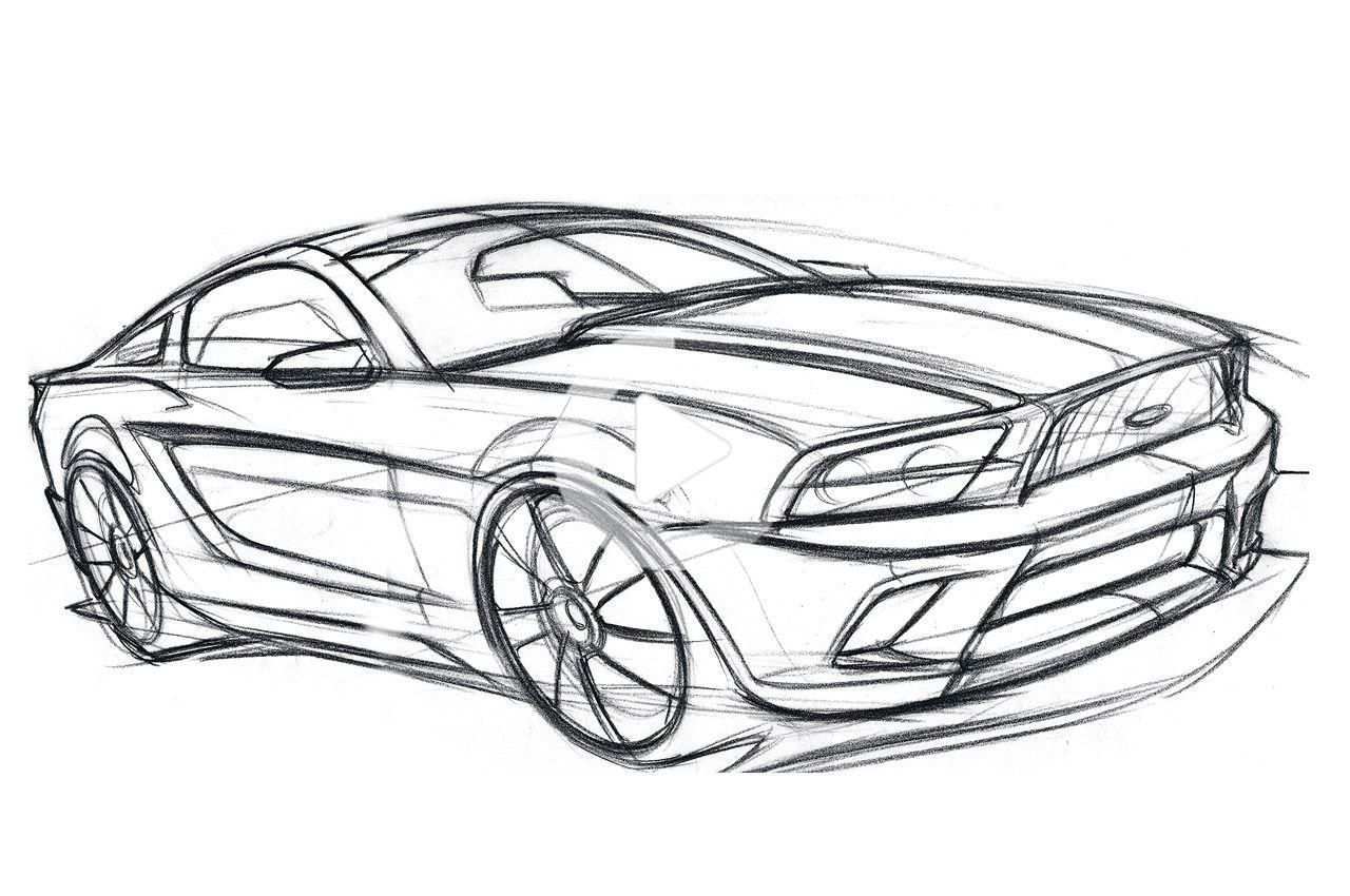 Hot Or Not 2015 Mustang Concept Rendering Auto Tekeningen Auto Kleurplaten