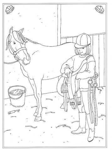 Kids N Fun Com 24 Coloring Pages Of At The Stables Horse Coloring Pages Coloring Page