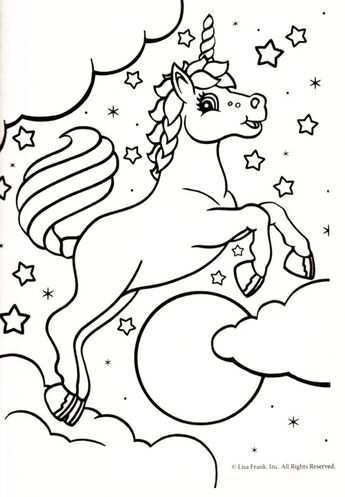 Kleurplaat Eenhoorn Sterren Unicorn Coloring Pages Cute Coloring Pages Horse Coloring