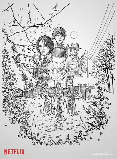 Stranger Things Fanart Coole Tekeningen Kleurplaten Tekenen