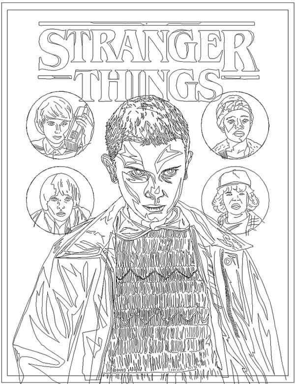 Stranger Things Coloring Books Cat Coloring Book Coloring Pages
