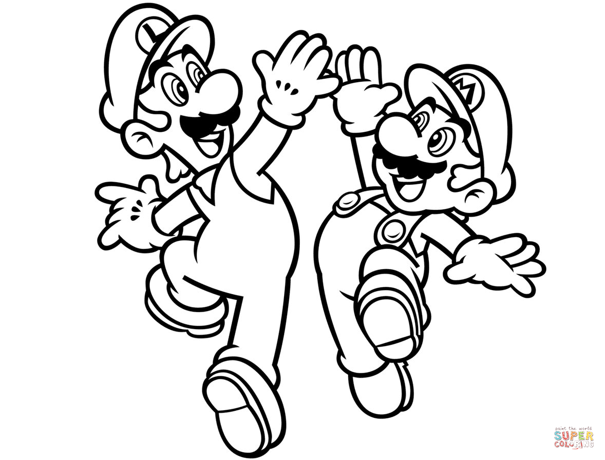 Awesome Coloring Pages Mario Super Mario Coloring Pages Super Coloring Pages Mario Co