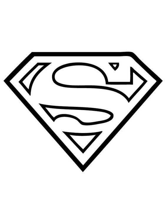Superman Logo Flock Flockfolie Coloring Page Kleurplaat Superhelden Super Papa Kleurp