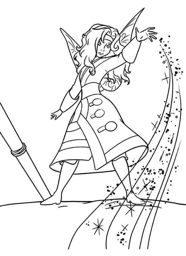 Pirate Fairy Tinkerbell Kleurboek Kleurplaten