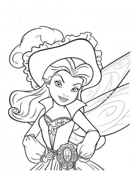 Printable Disney S The Tinkerbell Pirate Fairy Coloring Pages 14 Picture Fairy Colori