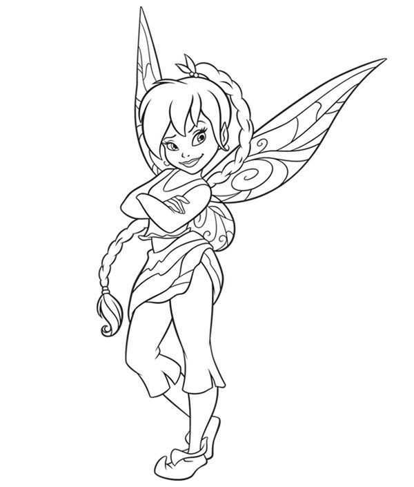 Kleurplaat Elfje Tinkerbell Tinkerbell Coloring Pages Fairy Coloring Pages Fairy Colo