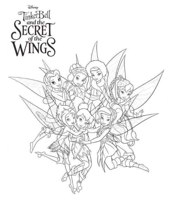 Kleurplaat Tinkelbel Secret Of The Wings Tinkerbell Secret Of The Wings Op Kids N Fun