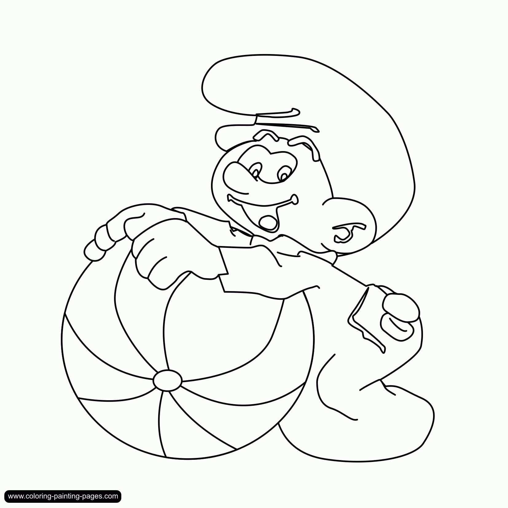 Smurf Coloring Pages Pdf Coloring Pages Allow Kids To Accompany Their Favorite Charac