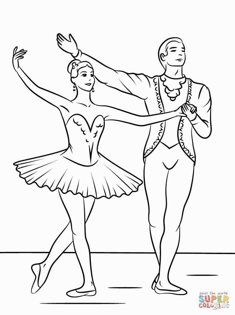 Ballet Coloring Page Ballet Knutselen Gratis Kleurplaten Prinses Kleurplaatjes