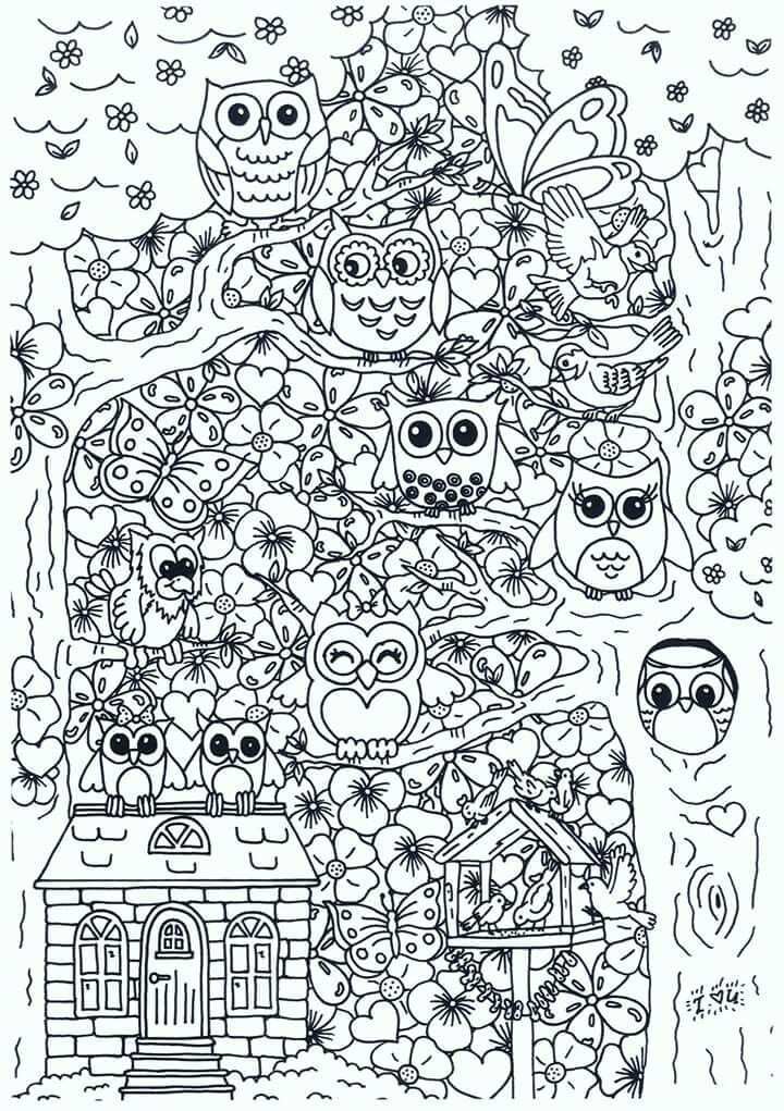 Uiltjes Owl Coloring Pages Coloring Book Pages Animal Coloring Pages