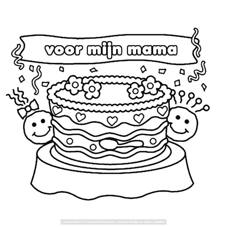 Bekijk Voor Mijn Mama Kleurplaat Coloring Pages Cards Snoopy