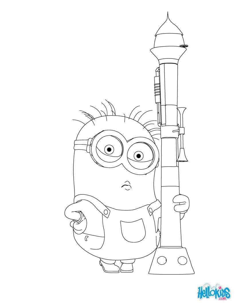 Movie Despicable Me 2 Coloring Pages For Kids Minions Coloring Pages Cartoon Coloring