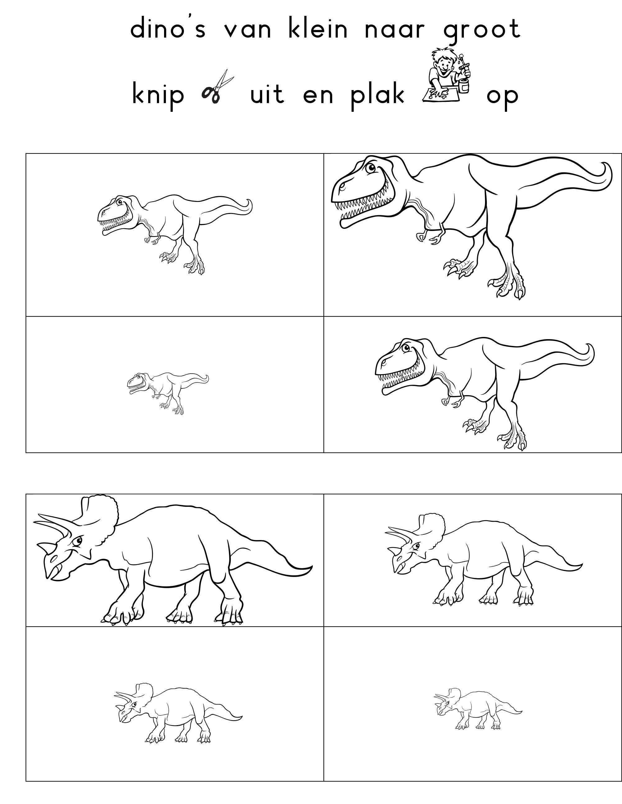 Arbeitsblatter Dinosaur Dino Ausschneiden Kleben Ausmalen Feinmotorik Roboter Legasth