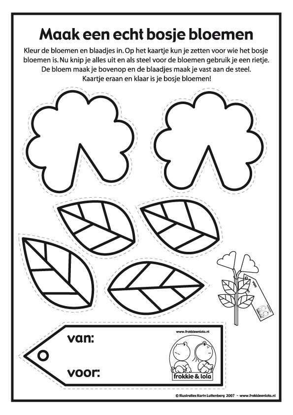 Knustel Een Bosje Bloemen Knutselen Bloemen En Knutselen Met Peuters