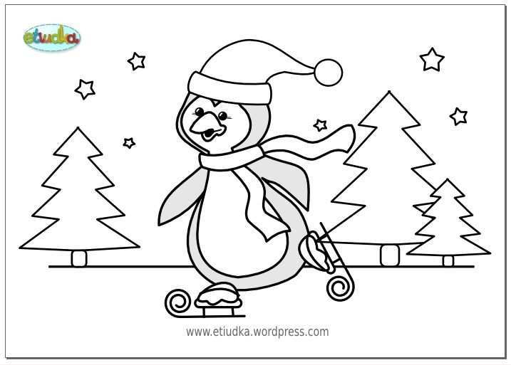 Pin Van Juf Petra Op Thema Winter Kleurplaten Voor Kleuters Winter Coloring For Preschool Kleurplaten Pinguins Patronen