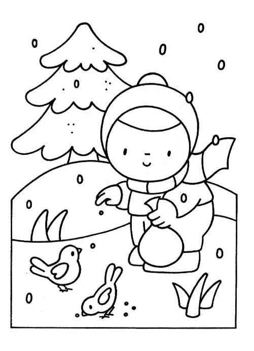 Winter Season Coloring Pages For Kids Crafts And Worksheets For Preschool Toddler And